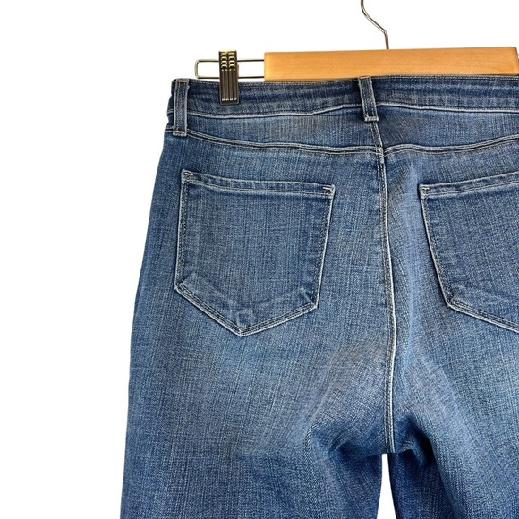 L'AGENCE High Line  High Rise Jeans Medium Blue Fitted Stretchy Cotton Blend 27 - Picture 11 of 12